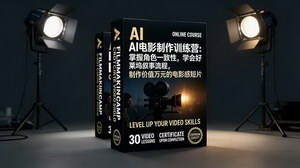 [支持免费下载]AI电影制作训练营：掌控角色一致性+好莱坞叙事，打造价值万元电影感短片
