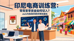 [支持免费下载]印尼电商训练营：零背景零资金切入，Jack与张哥手把手避坑指南