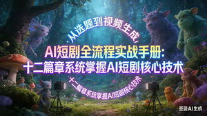 [支持免费下载]AI短剧全流程实战手册：十二篇章从选题到视频生成，系统掌握AI短剧核心技术