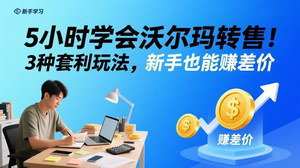 [支持免费下载]5小时学会沃尔玛转售：3种套利玩法，新手也能轻松赚差价
