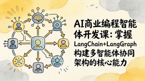 [支持免费下载]AI商业编程智能体开发课：LangChain+LangGraph实战，构建多智能体协同架构