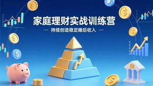 [支持免费下载]家庭理财实战训练营：从0到1建体系，三阶进阶，轻松打造稳定睡后收入