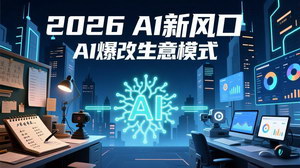 [支持免费下载]2026 AI创富新风口：AI爆改生意模式，短视频+直播降本增效抢占先机