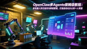 [支持免费下载]OpenClaw多Agents保姆级教程：多机器人并行+群组管理，打造一人自动化办公军团