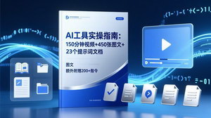 [支持免费下载]AI工具实操指南：五大工具全场景覆盖，150分钟视频+200+指令，零基础3分钟入门