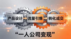 [支持免费下载]一人公司变现全攻略产品设计+流量引爆+转化成交打造无年龄限制长期事业