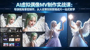[支持免费下载]AI虚拟偶像MV制作实战课导演视角全流程人设策划到剪辑成片一站式教学