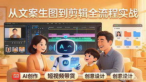 [支持免费下载]原创AI剧情短视频带货课AI+家庭剧情+带货广告文案生图到剪辑全流程实战