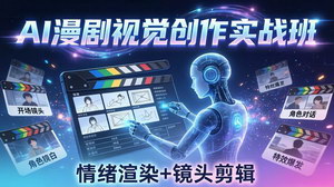 [支持免费下载]AI漫剧视觉导演思维实战班从脚本到成片全掌握分镜设计+情绪渲染一站学会