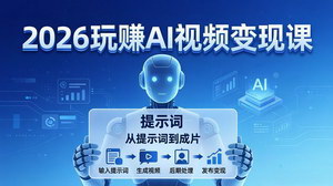 [支持免费下载]2026玩赚AI视频变现课从提示词到成片全流程多场景高效变现实战