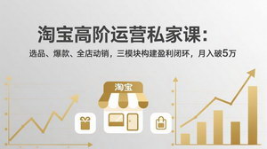 [支持免费下载]2026年4月更新淘宝高阶运营课 选品爆款全店动销搭建盈利店铺
