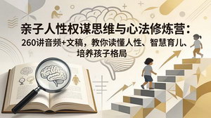 [支持免费下载]亲子人性权谋思维修炼营 260讲音频文稿读懂人性智慧育儿养格局