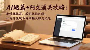 [支持免费下载]AI网文短篇写作通关攻略 零基础AI写稿过稿变现全套教程